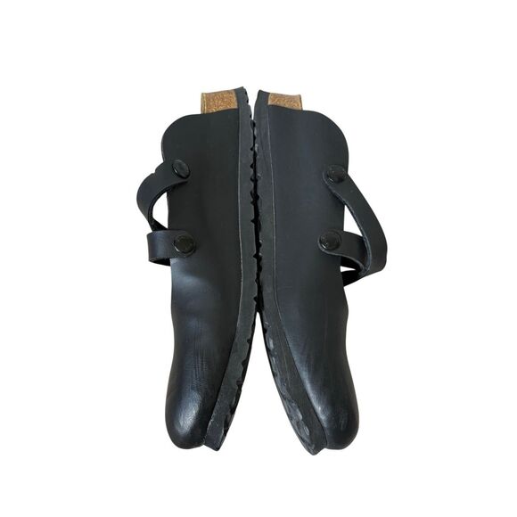 Birkenstock Birki’s Dorian Leather Slip On Clog Black size 39 Narrow Cross Strap - Picture 2 of 9